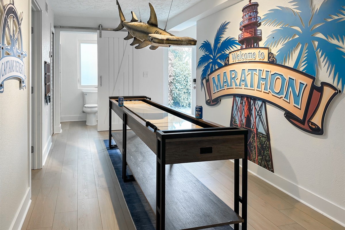 This space connects to the first bedroom, the gym, and a bathroom.