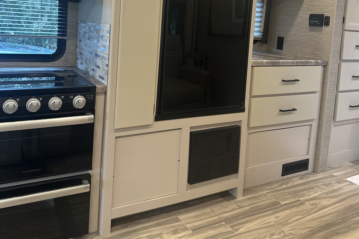 Kitchen, refrigerator, more storage