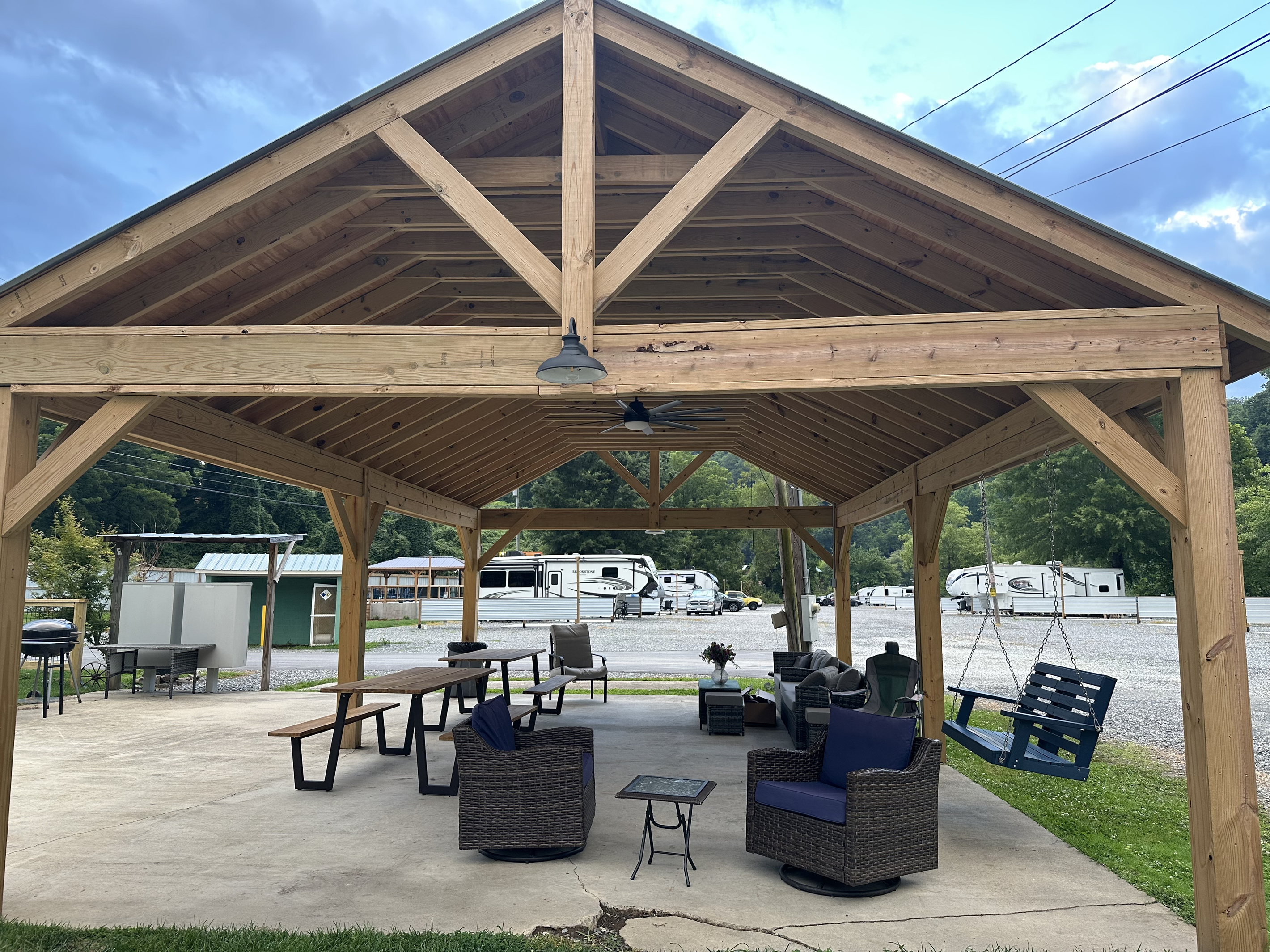 Outside activities ( bbq/ grill) seating areas for guests)