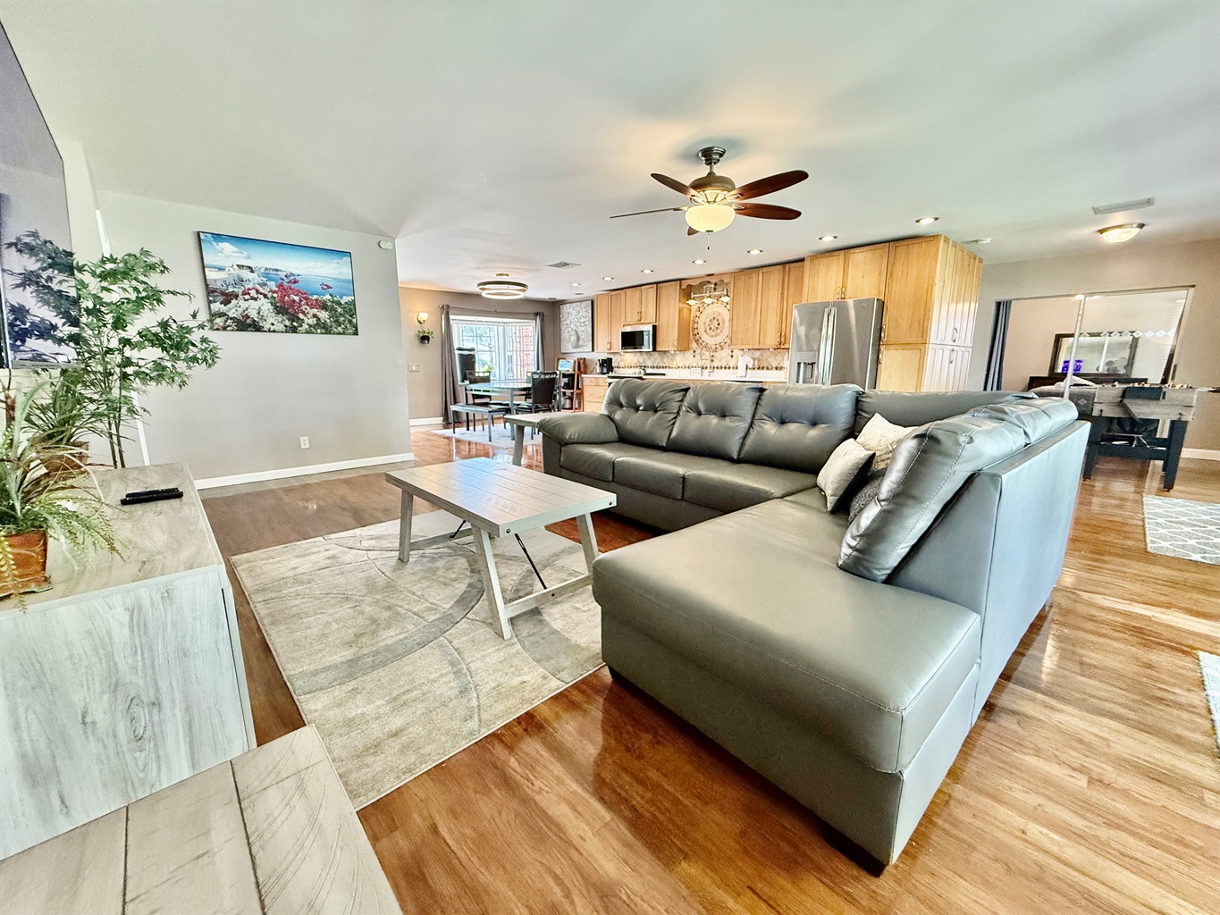 This open living area is designed for connection—ideal for game nights, shared meals, or simply enjoying each other’s company in a relaxed setting.