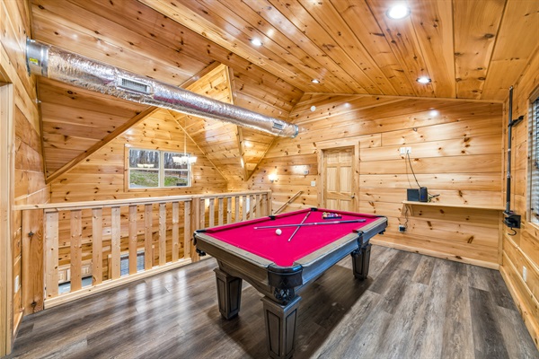Pool Table in the Loft