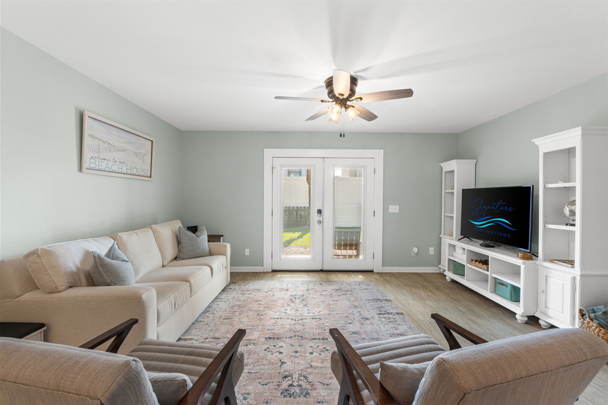 Living Room with Queen Sleeper Sofa