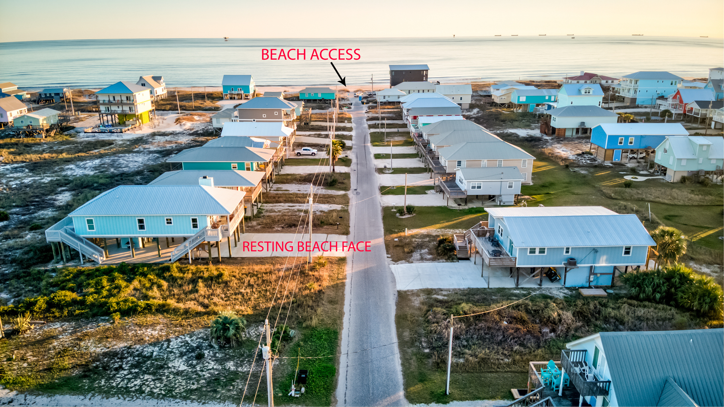 Deeded beach access 600' walk from Resting Beach Face