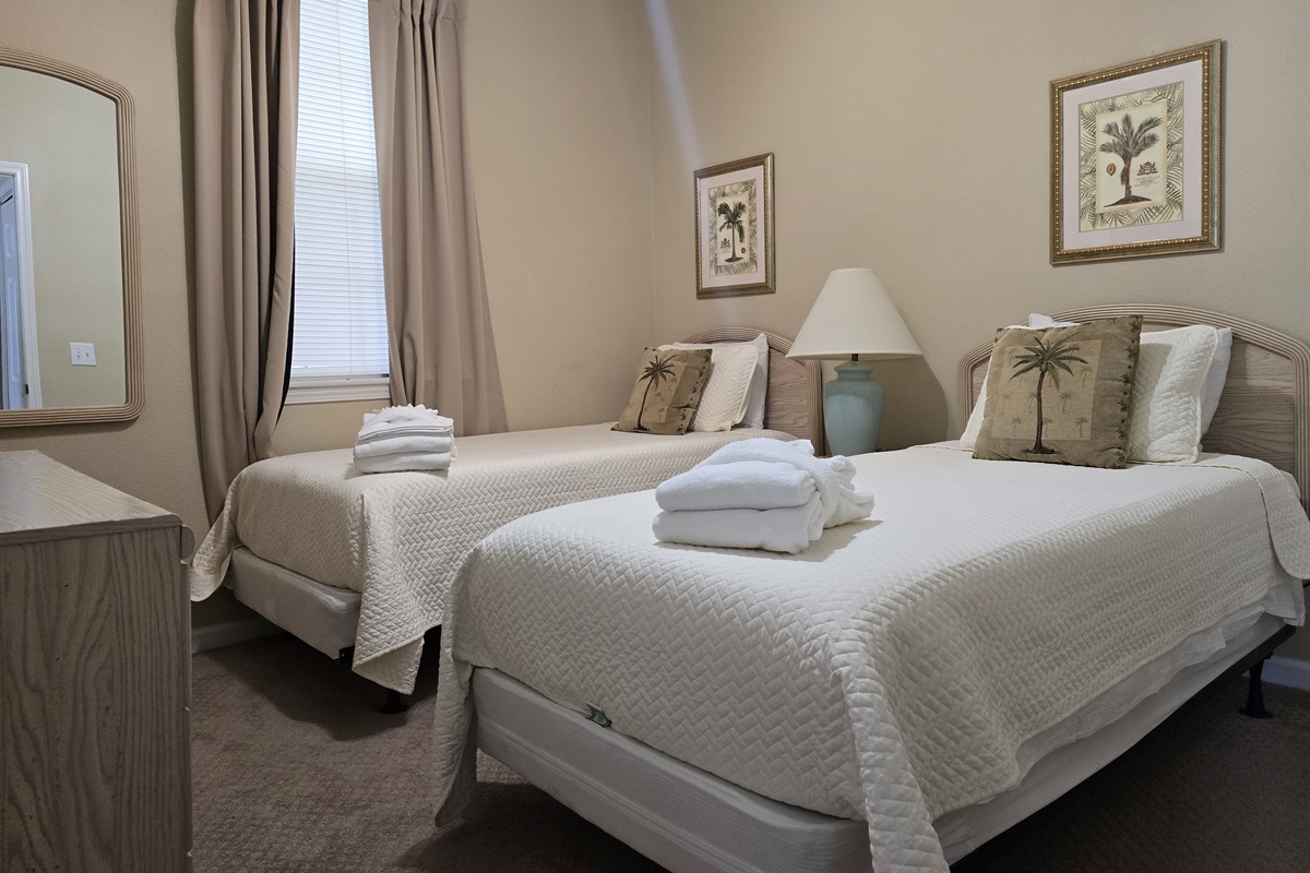 Twin Bedroom Set Up
