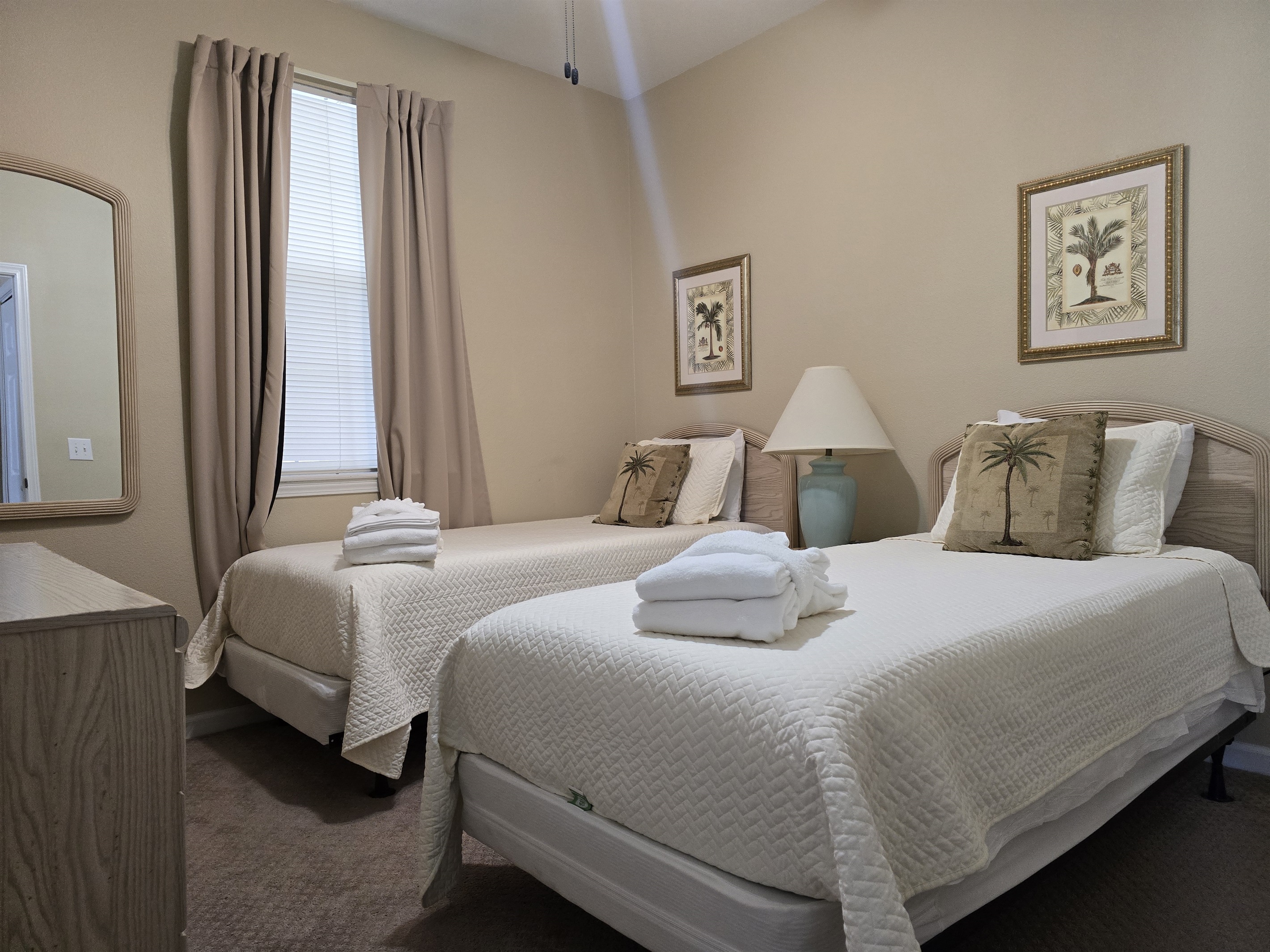 Twin Bedroom Set Up