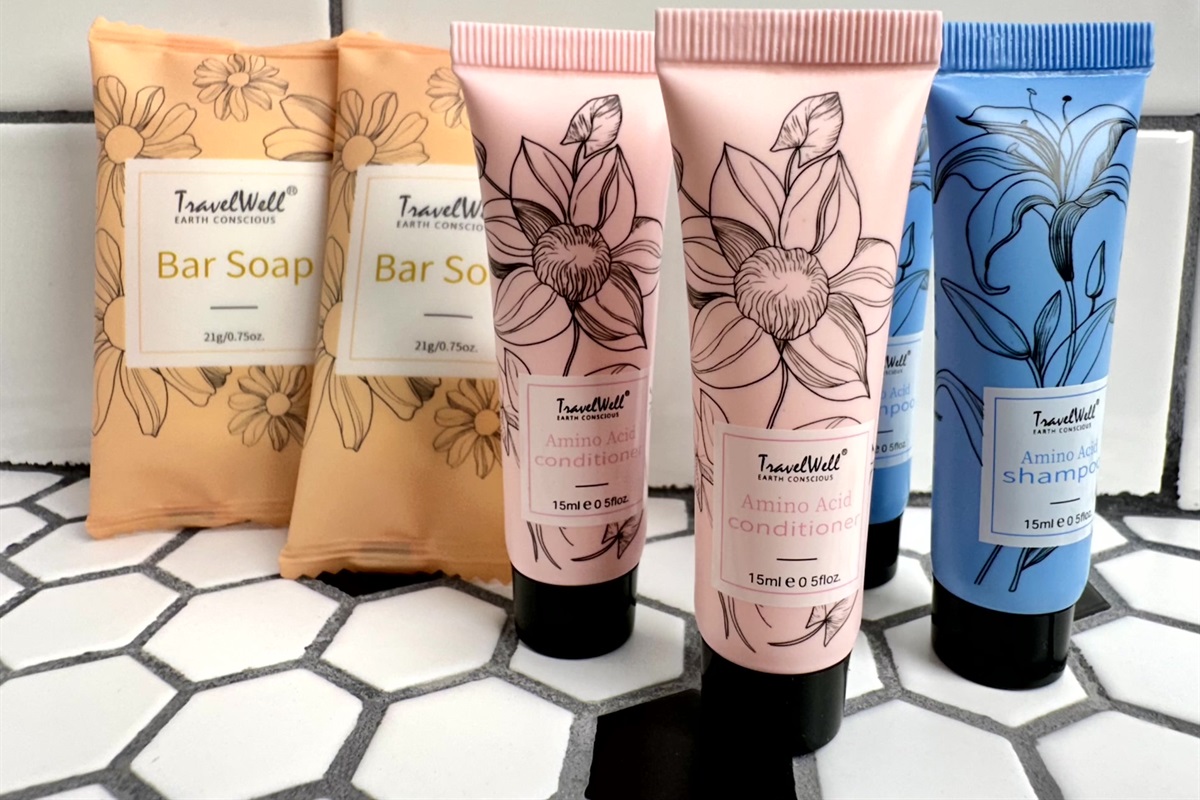 Complimentary soap and shampoo/conditioner