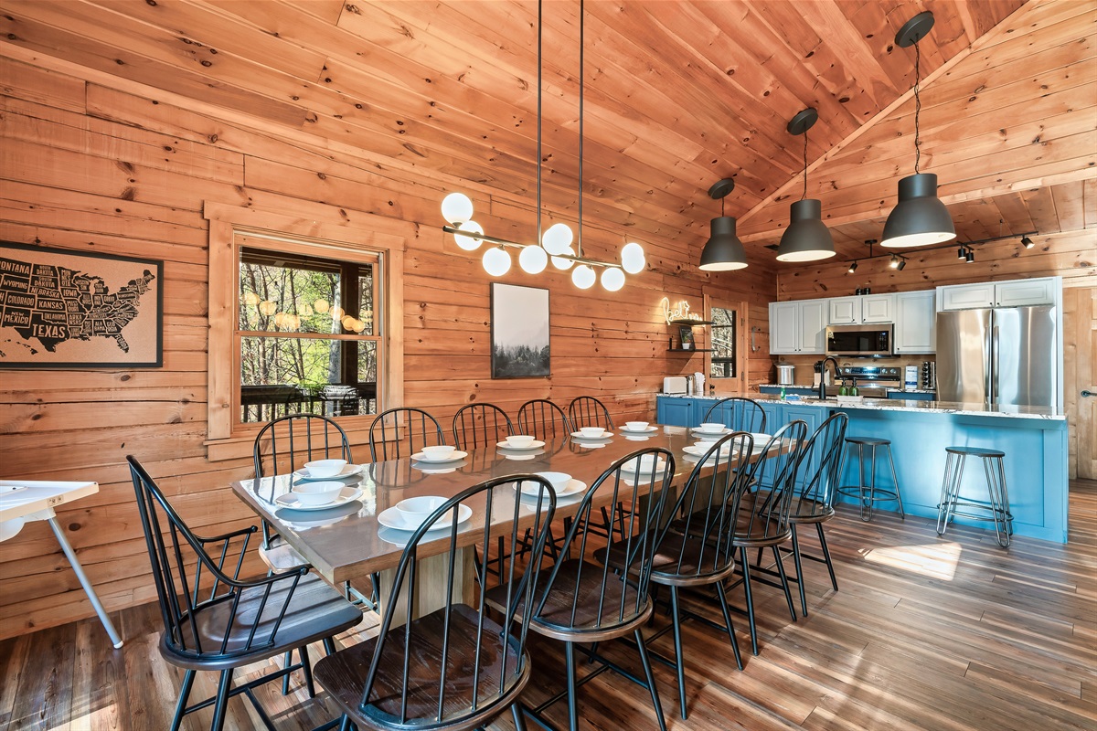 Dining table to sit the whole family!