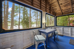 Screened Porch and Indoor living