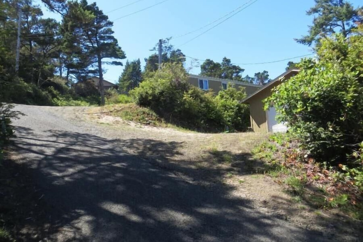 super steep driveway