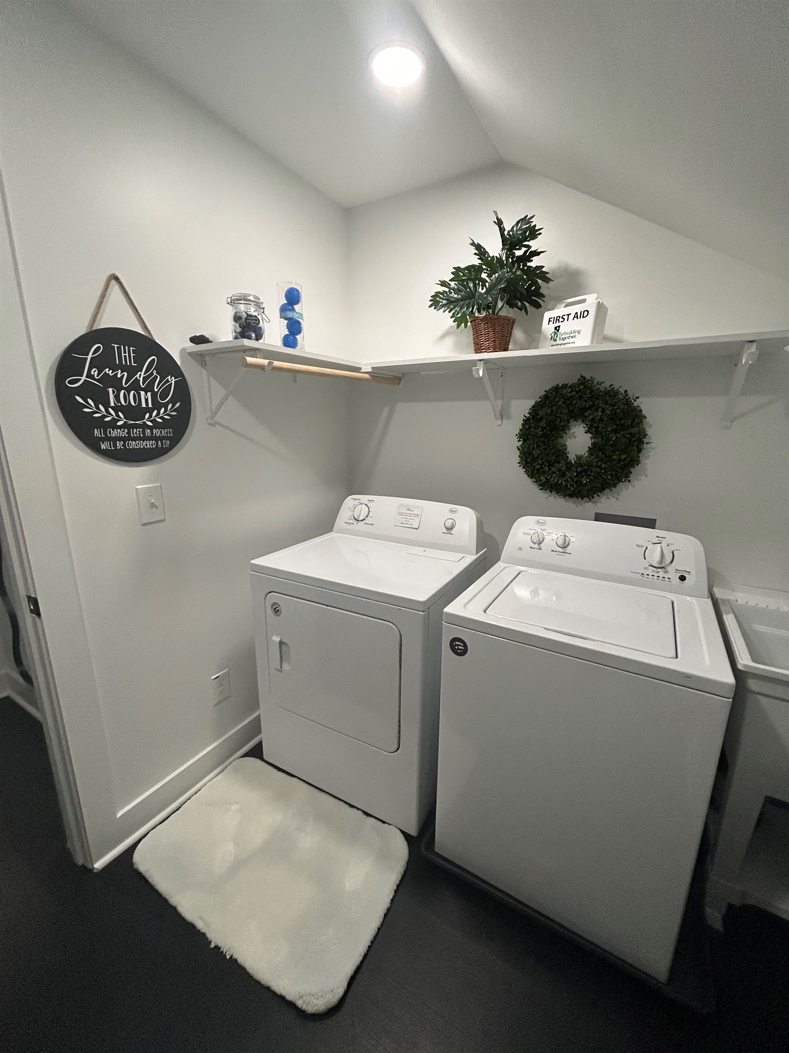 Laundry room located upstairs