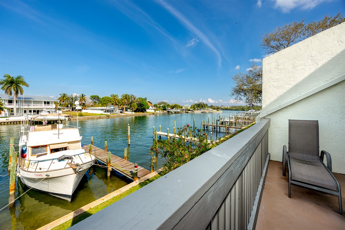 You balcony overlooking the water