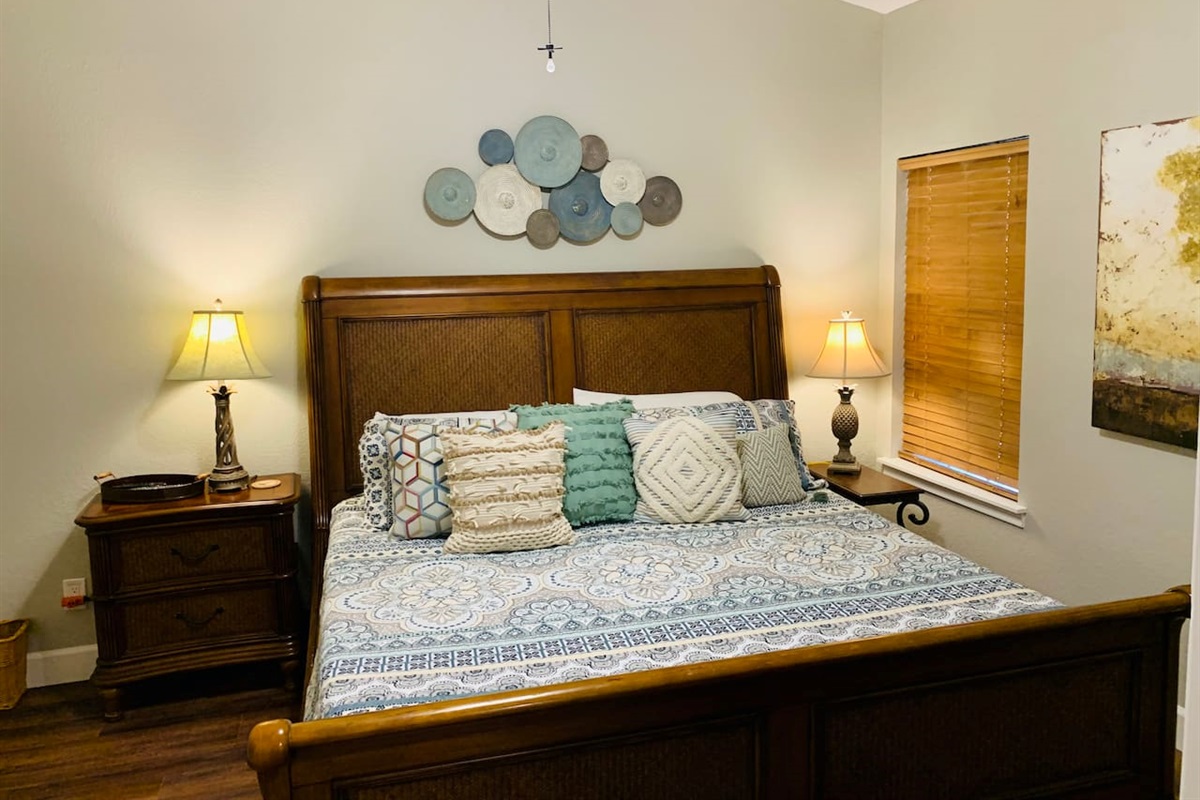 King Bed in Guest Bedroom