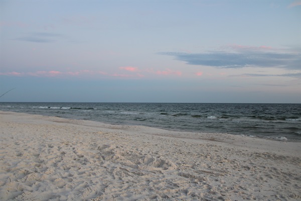 quiet, calm beach