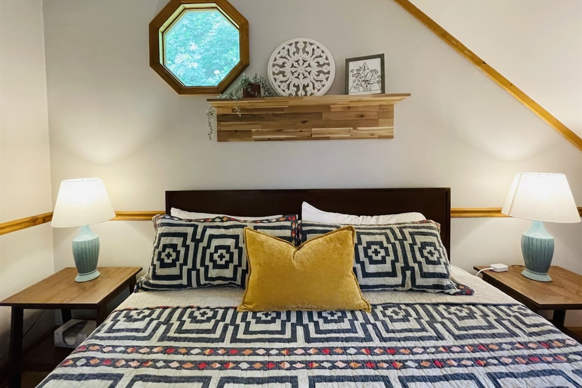Sweet details of upstairs bedroom 