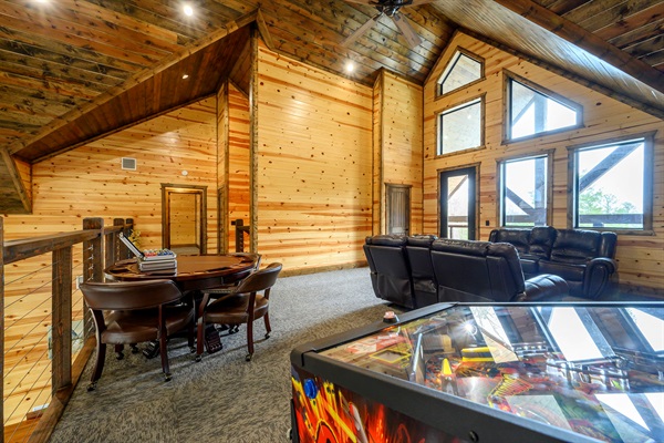 Your private game lounge is ready for friendly competition and family fun.