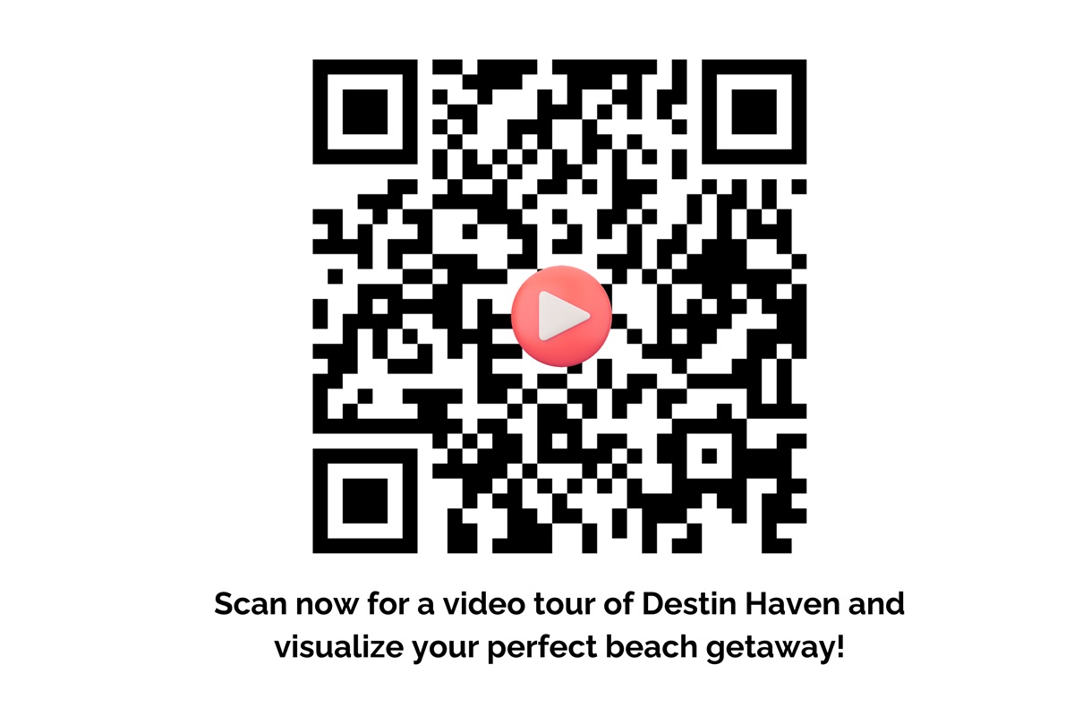 Scan this QR Code for a video walkthrough of the property to help you better visualize your perfect beach vacation!