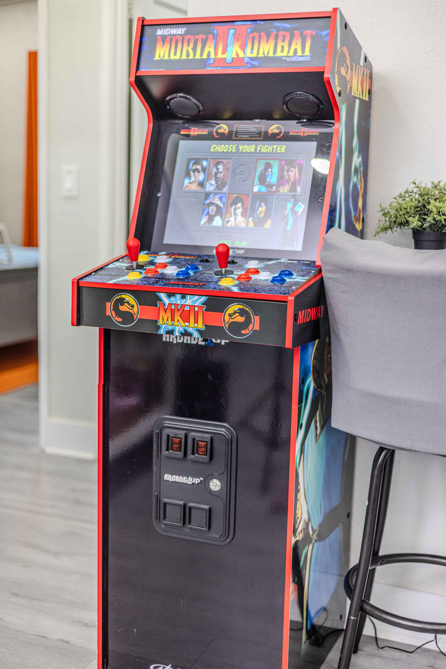 Two Player Arcade Game Console, no money required - includes 14 different games available
