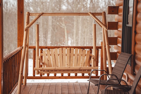 Enjoy the Sounds of Nature on the Porch Swing