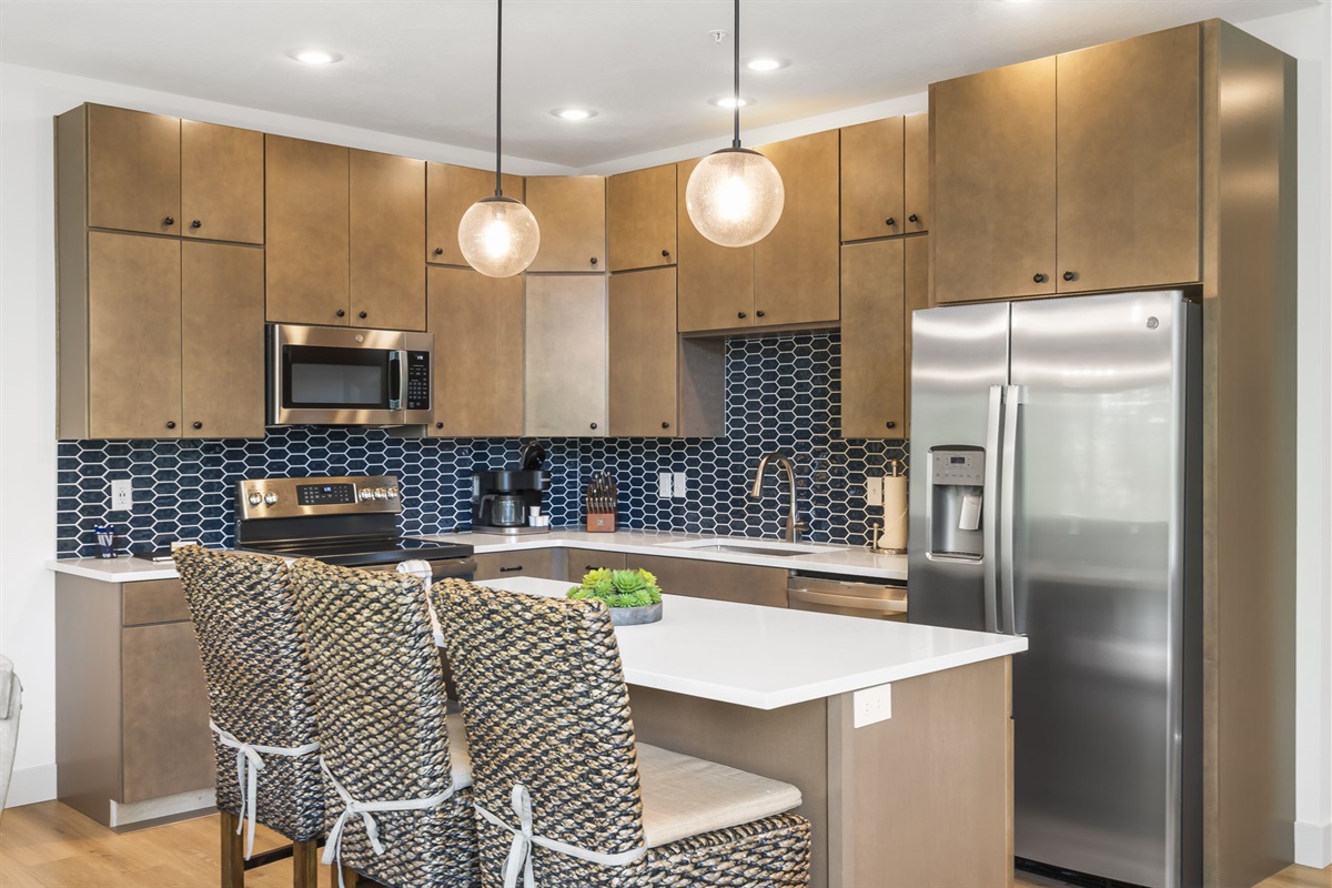 Fully stocked kitchen for your use