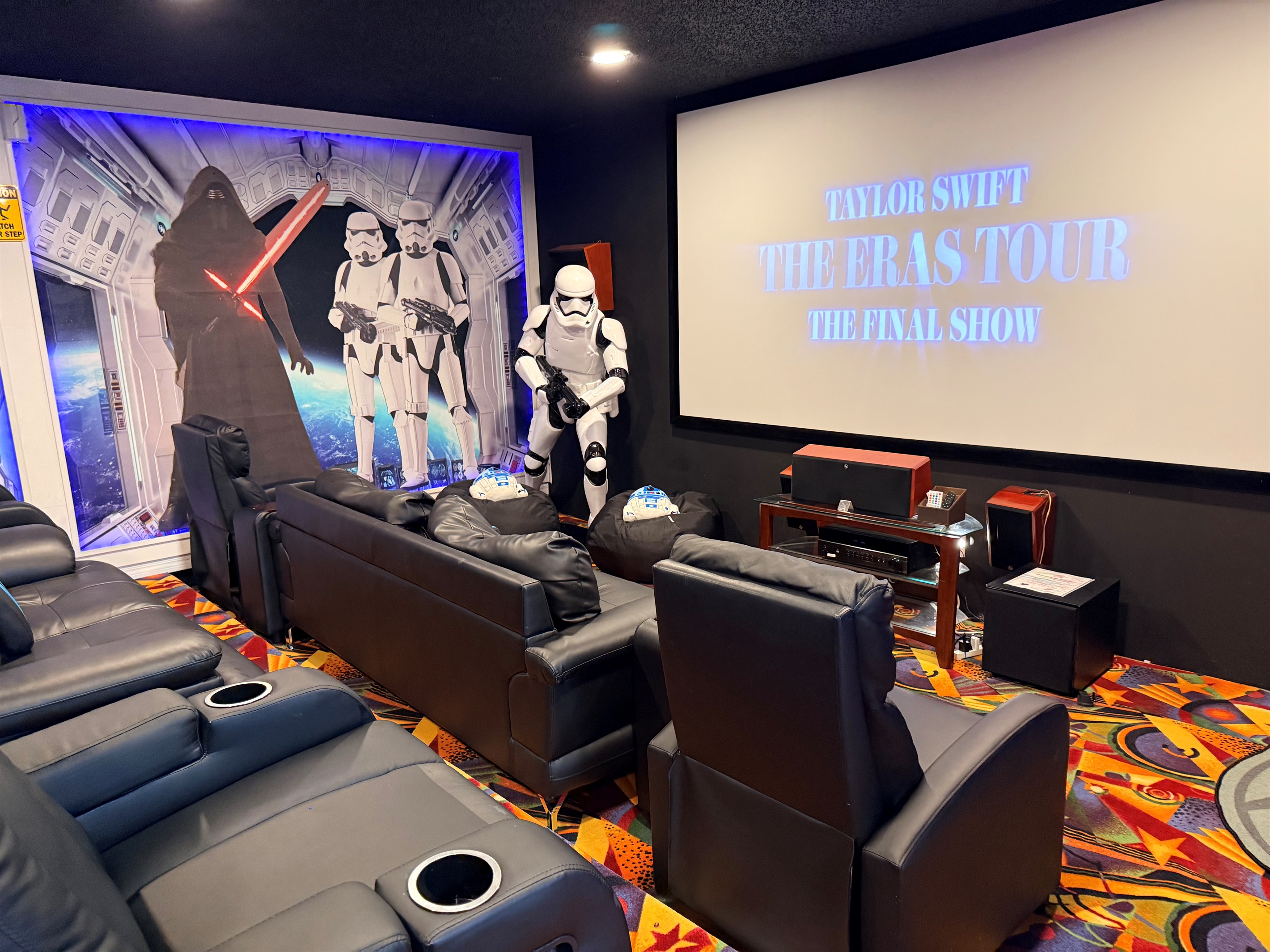 Your family have their choice of anything they want to watch in the theater