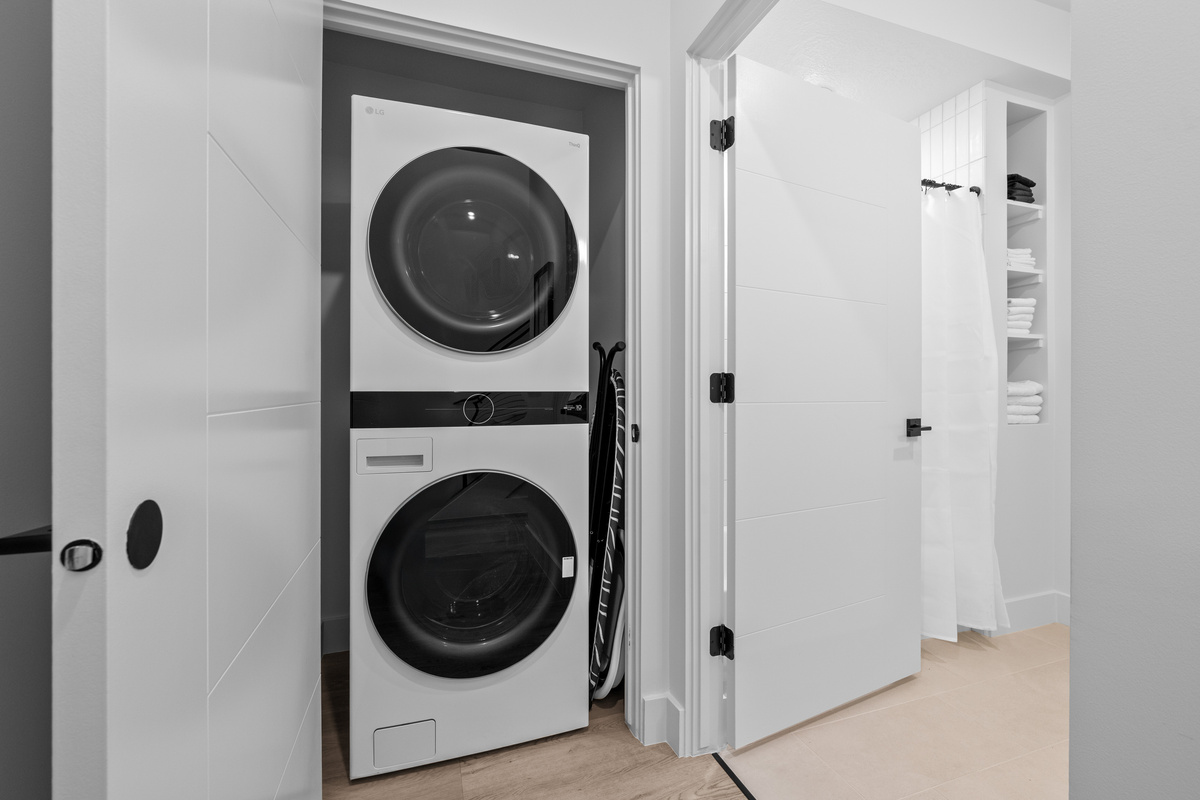 In-unit washer and dryer for added convenience during your stay.