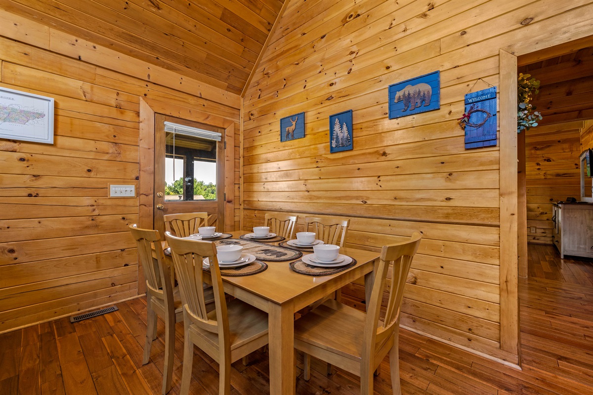 Gather around the table for meals, games, or great conversation