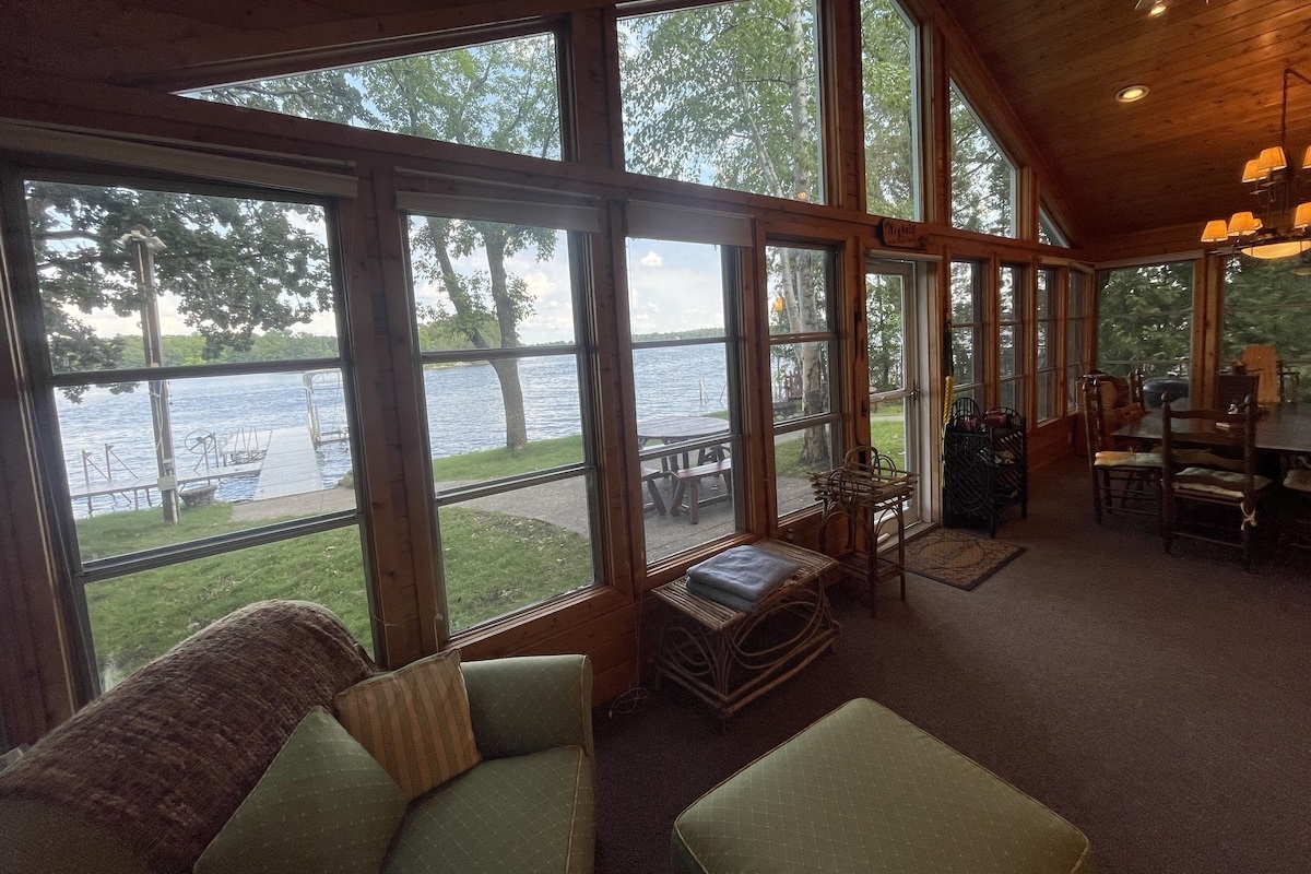 Sunroom and dining area
