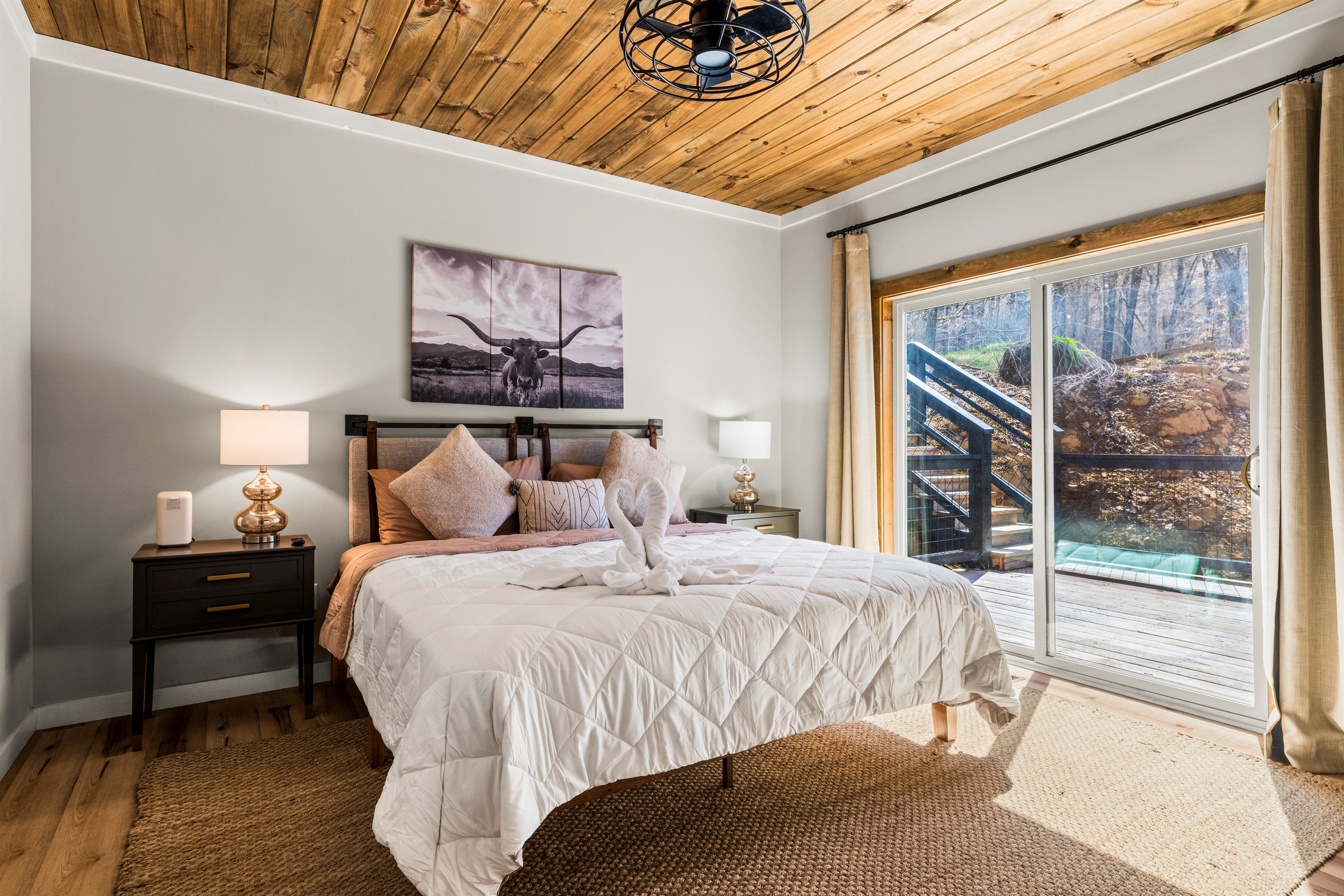 Each bedroom was designed with comfort and relaxation in mind.