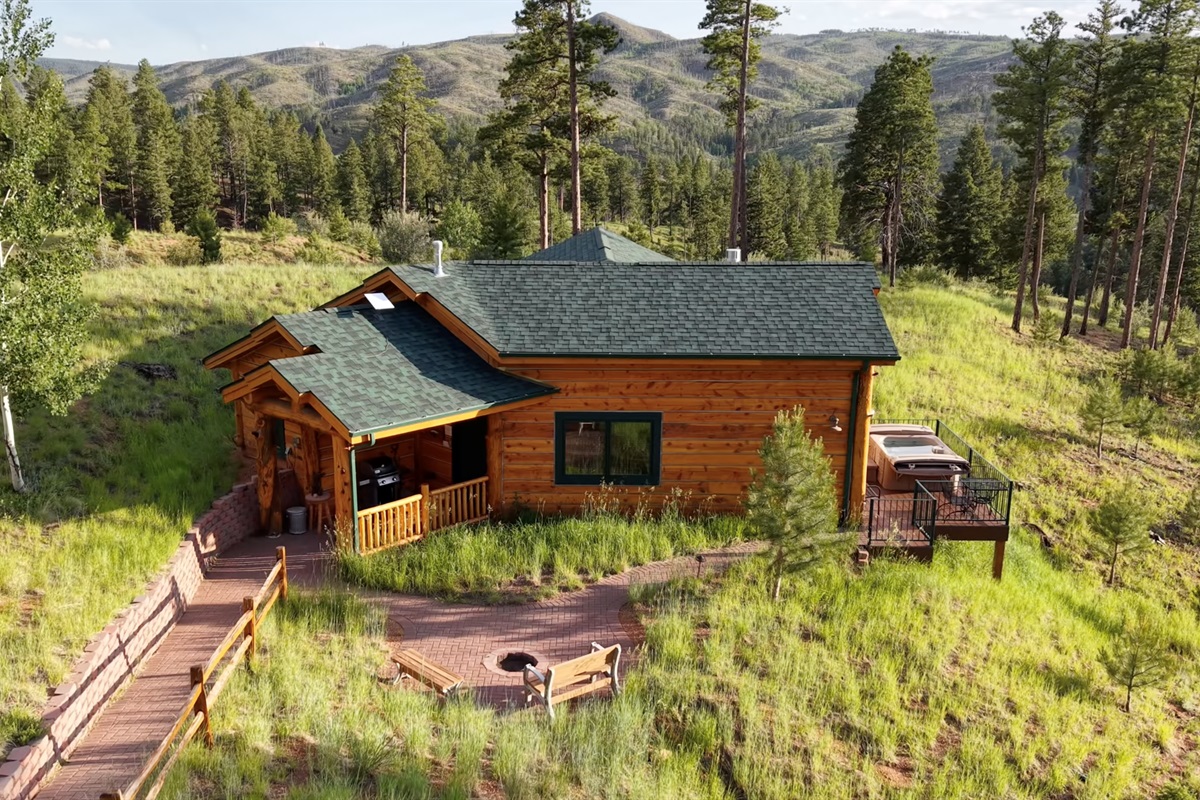 Bear Den Front Entrance & Fire Pit
