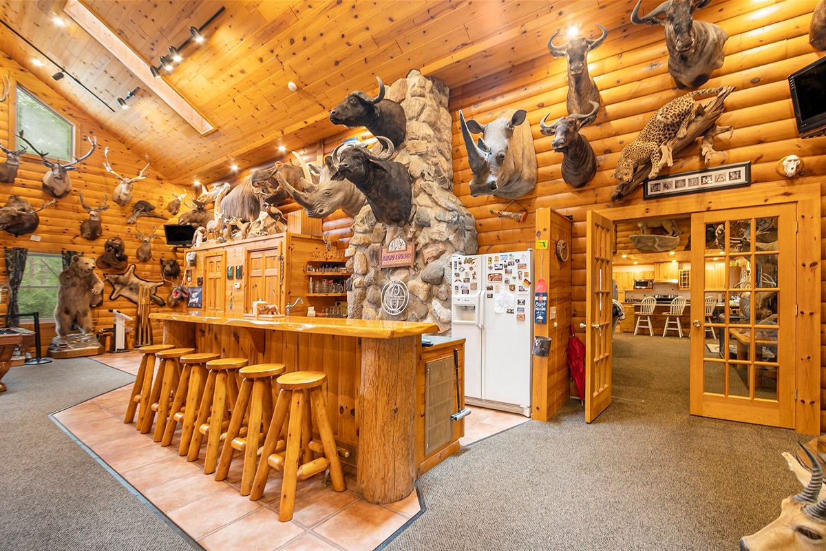 Bar in added living area