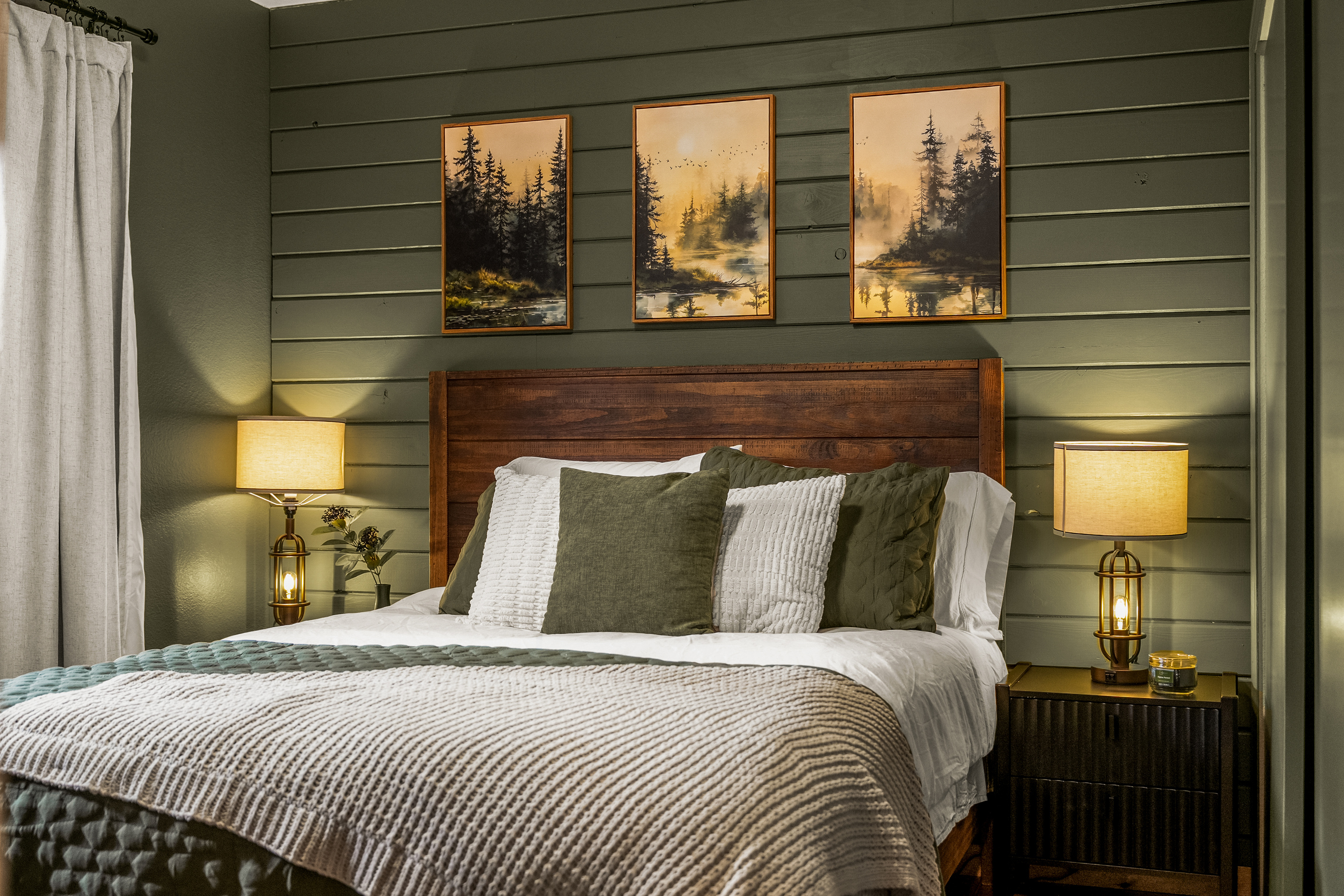 Each room is thoughtfully designed to represent one of Grand Lakes' native trees.  Welcome to the Lodgepole Room.