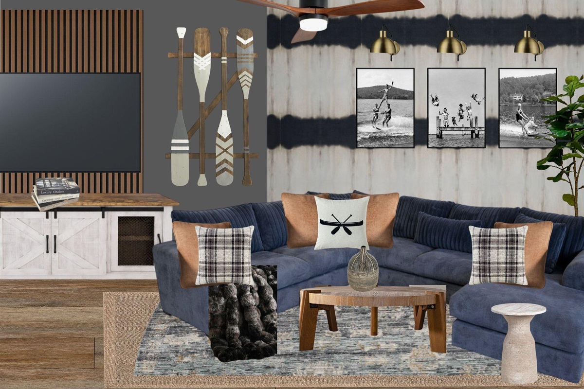 Downstairs design board (inspiration only not exact)