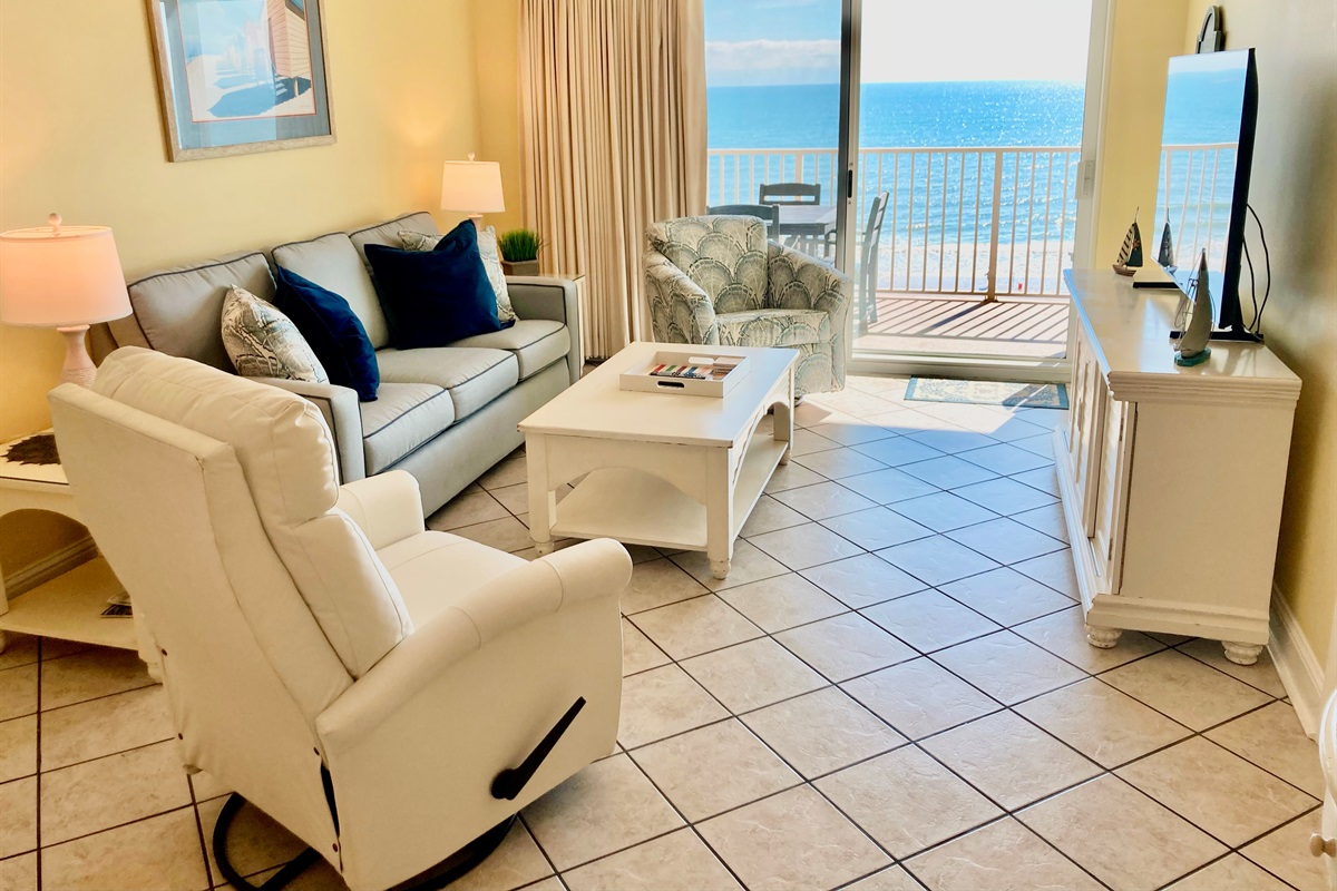 Large smart tv for you to enjoy on movie nights!