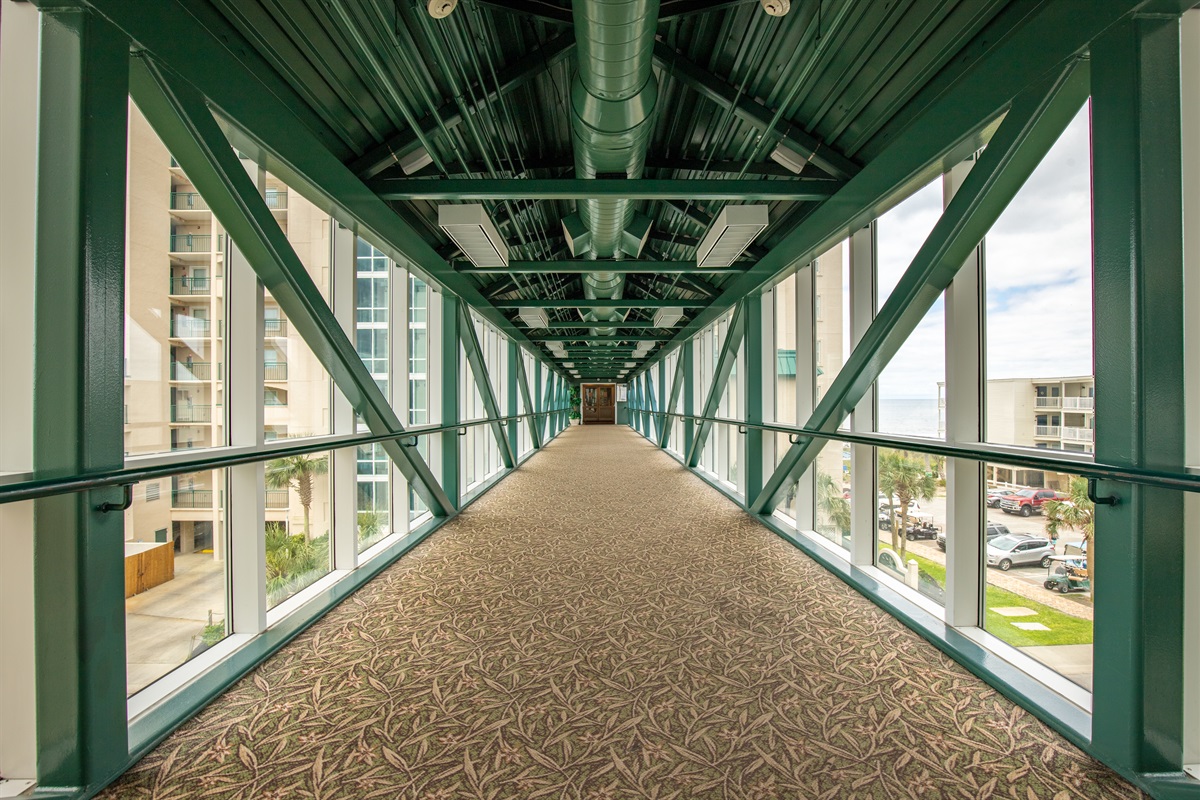 Covered Walkway from Garage to Complex