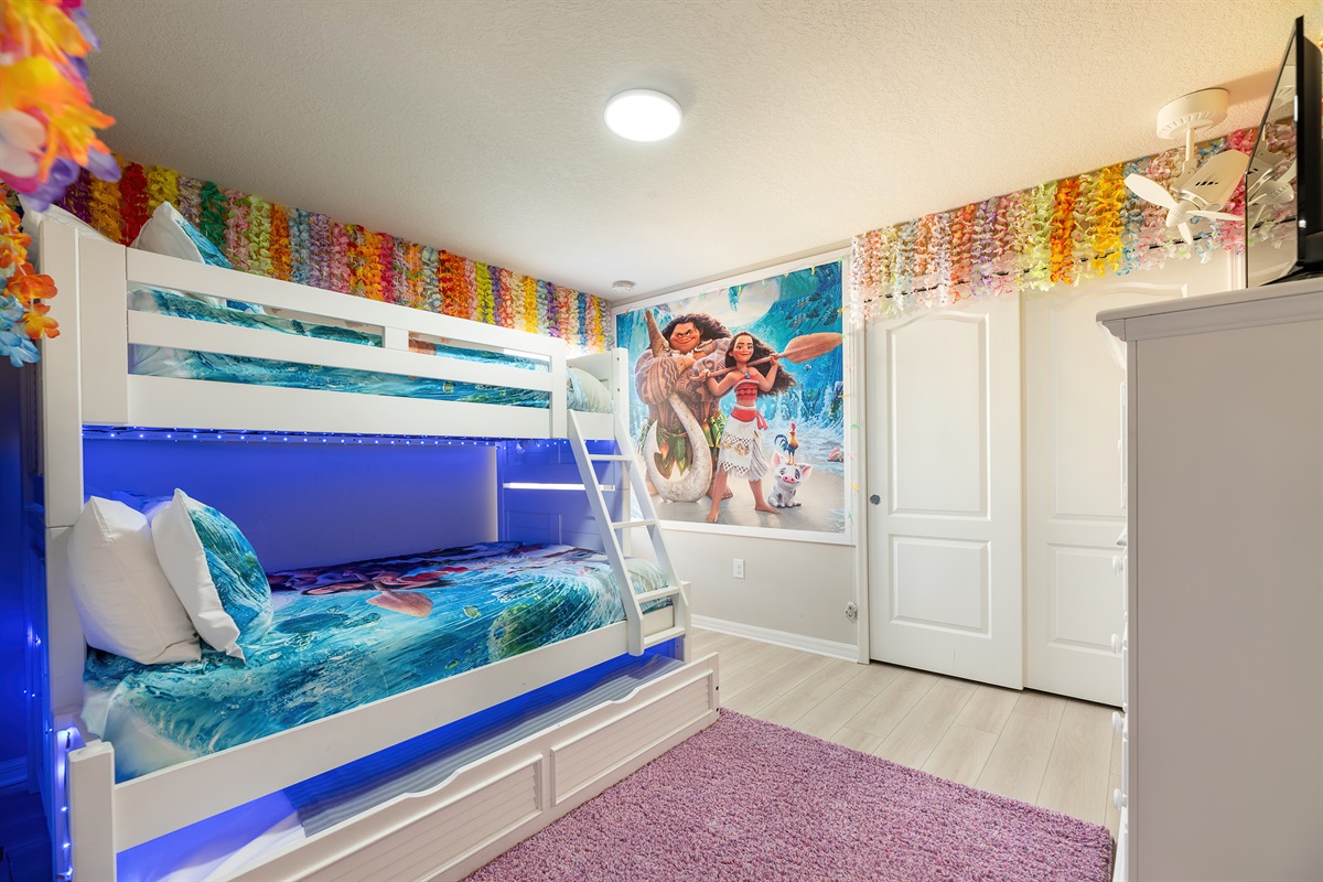 Moana Bunk - Twin over Full with Twin Trundle
