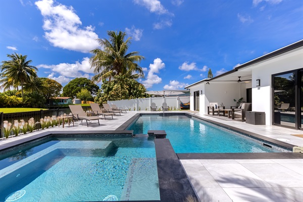 Pool & Hot Tub Area