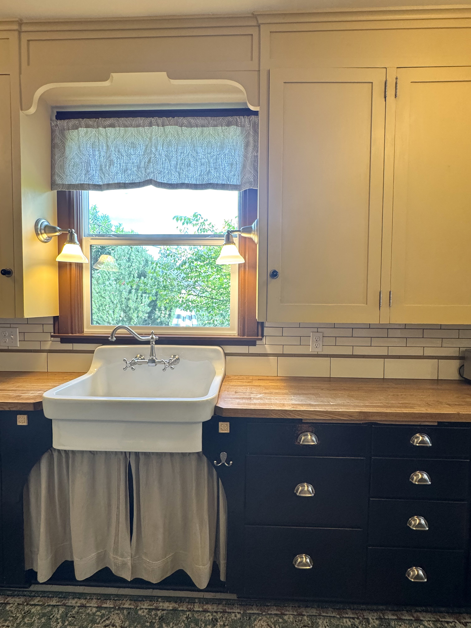 Charming vintage charm of the farmhouse kitchen.
