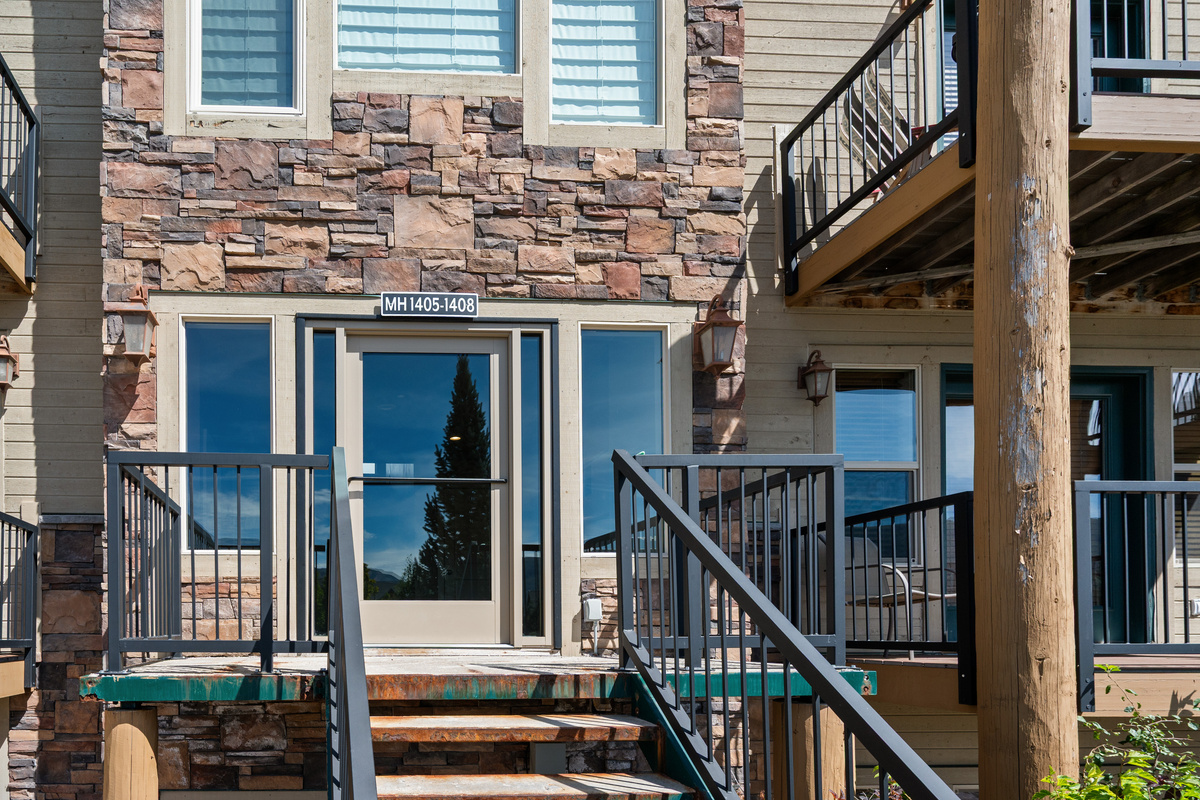 Exterior access to the mountain retreat entrance