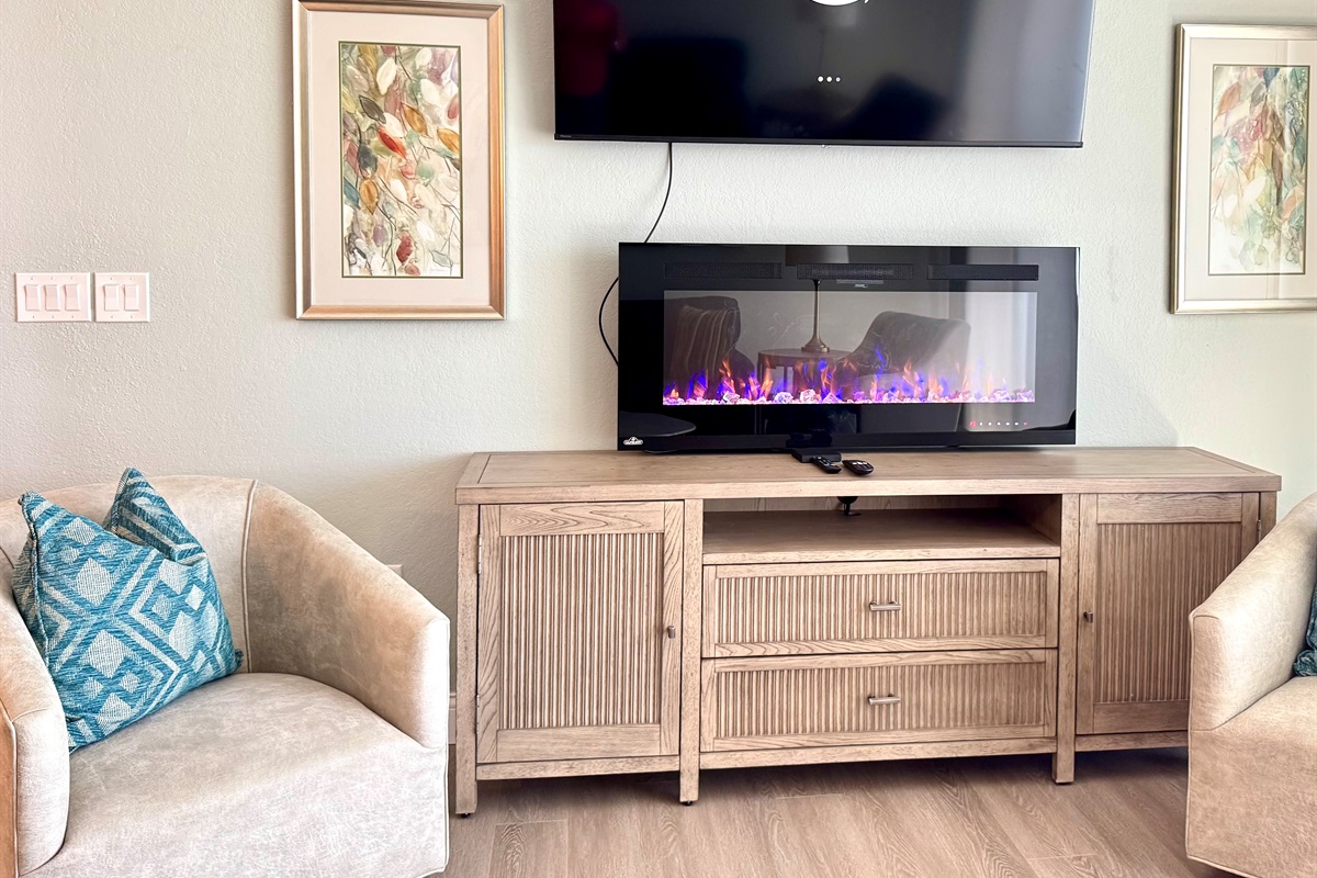 Roku 65" FireTV with Spectrum Cable app and more.