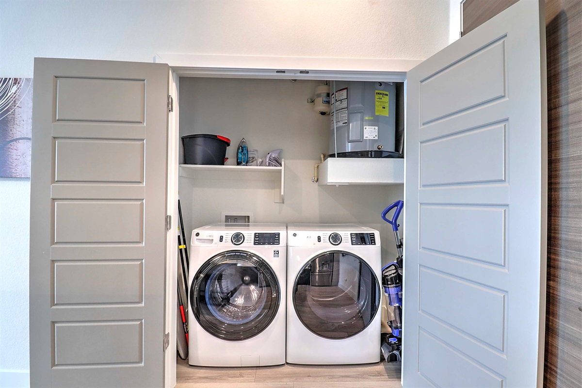 In unit washer and dryer