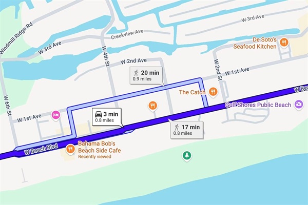 Route to the Gulf Shores famous, The Hangout!!!! 