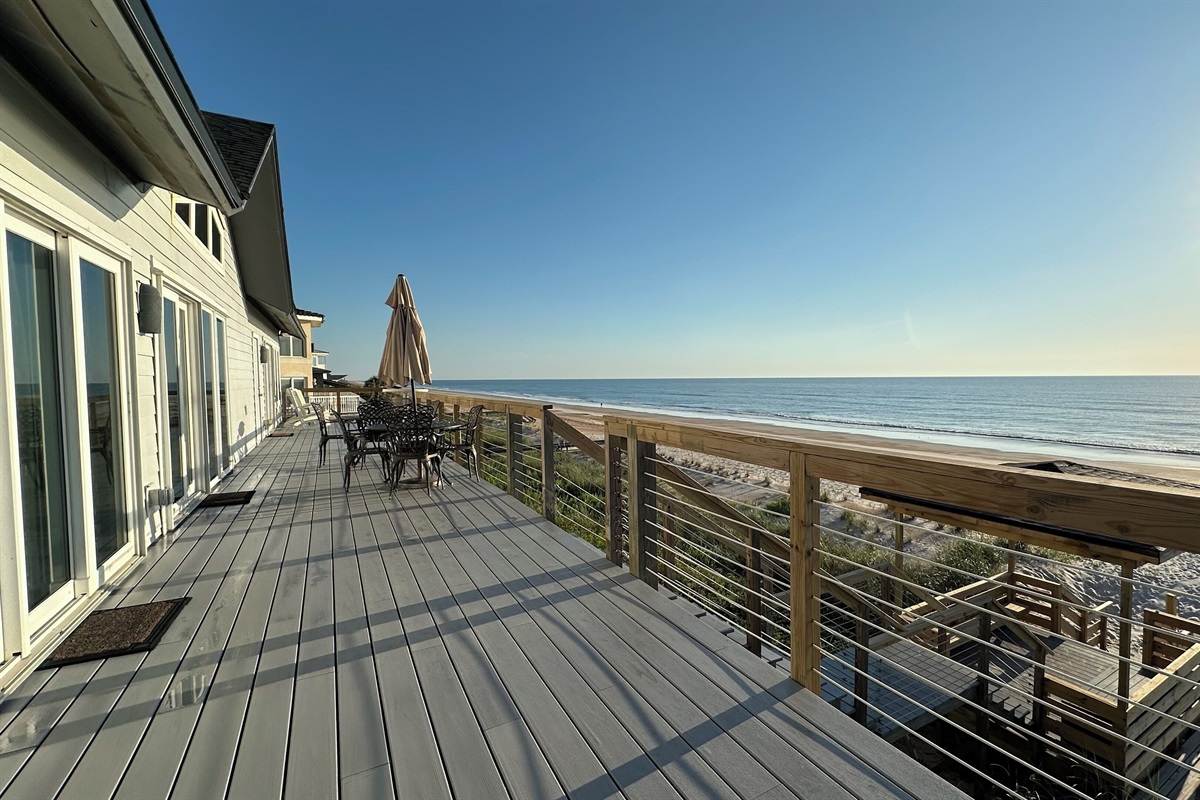 Newly renovated expanded deck