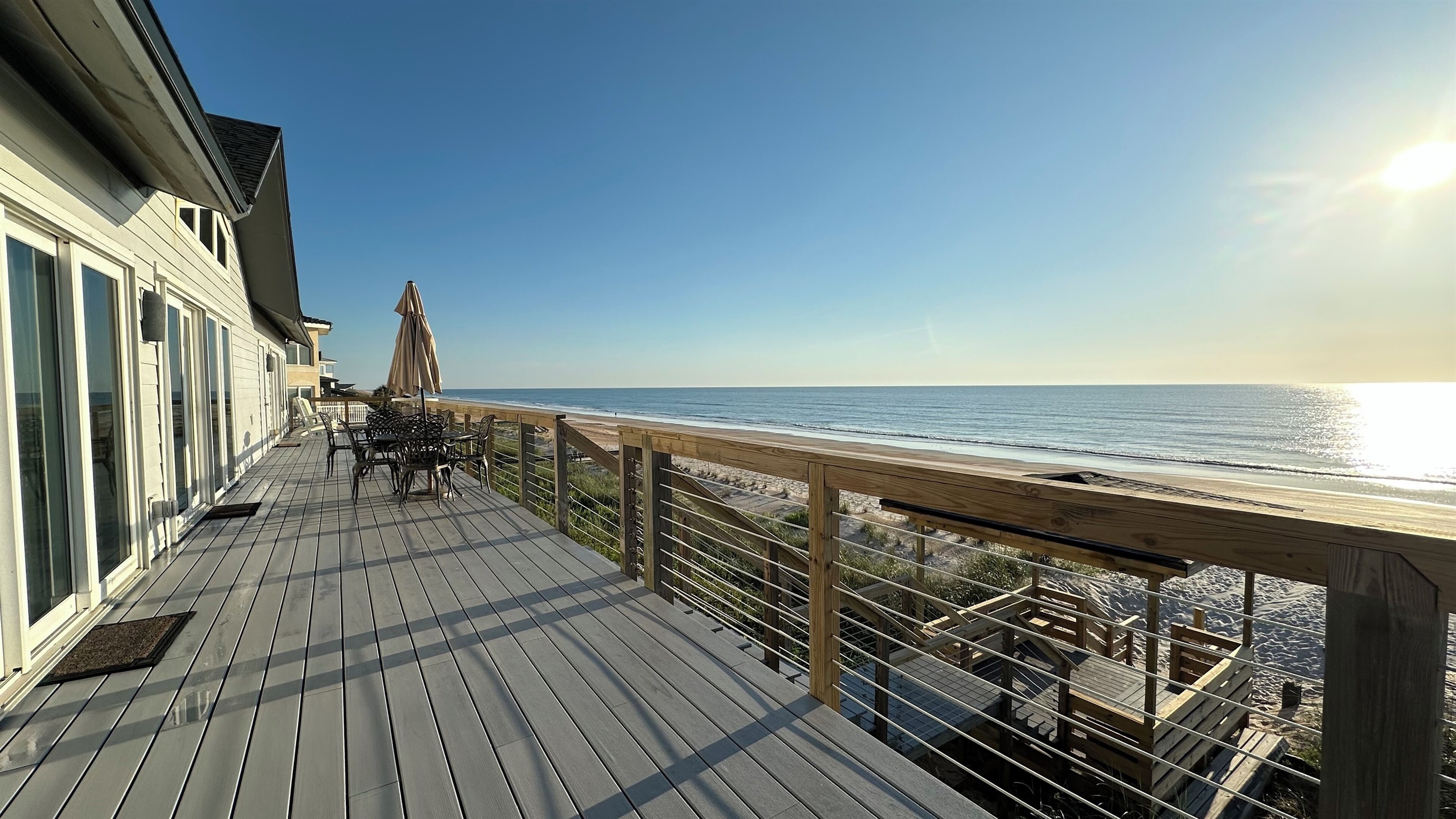 Newly renovated expanded deck
