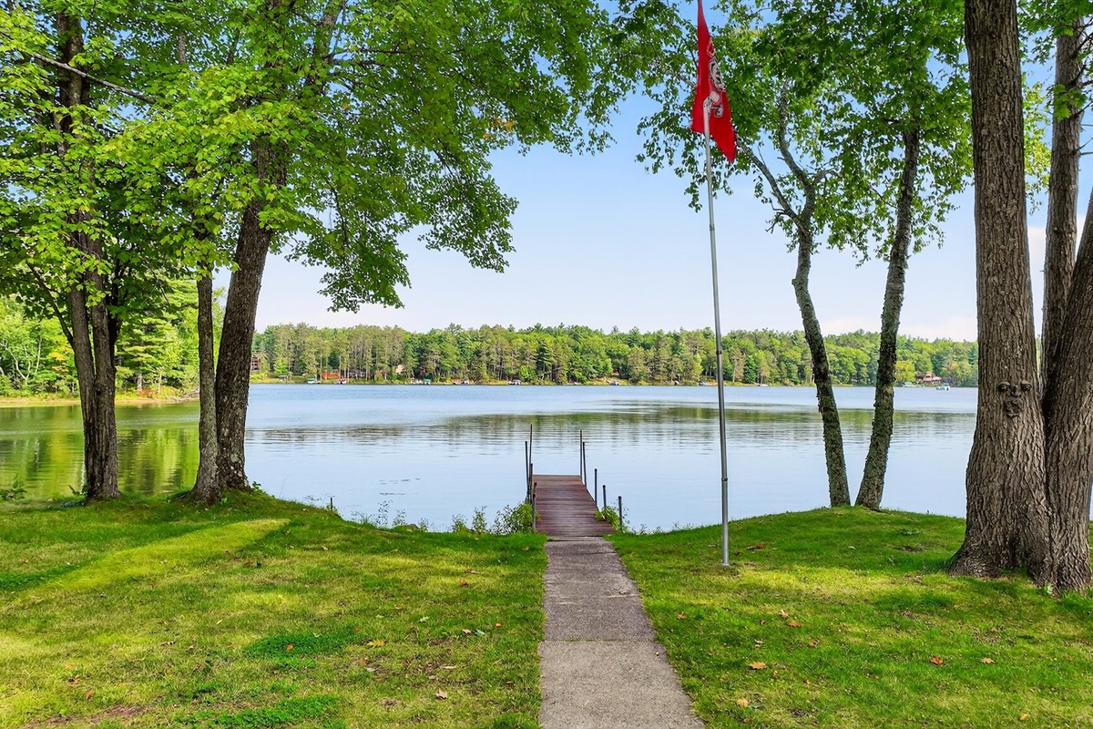 Fish and dock your boat on the private dock.