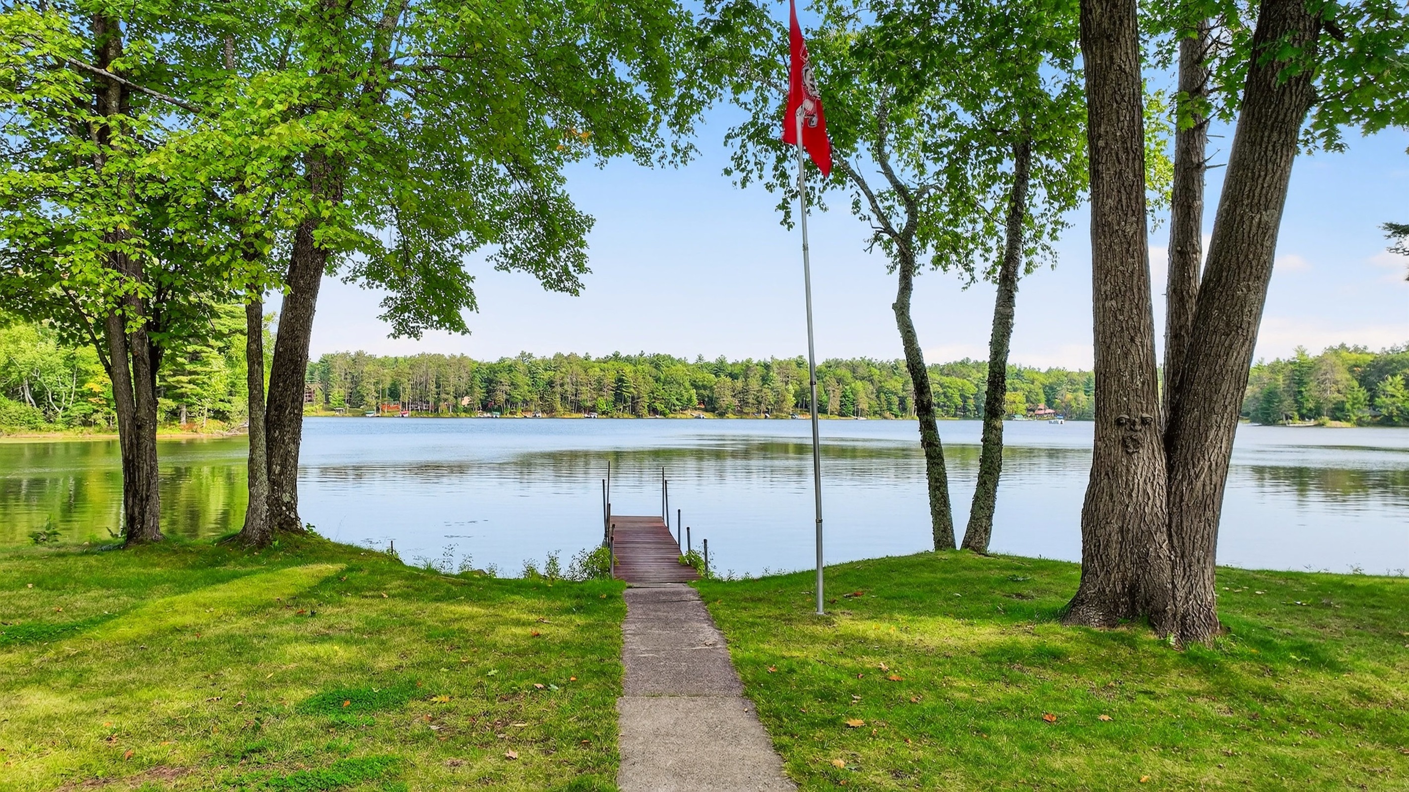 Fish and dock your boat on the private dock.