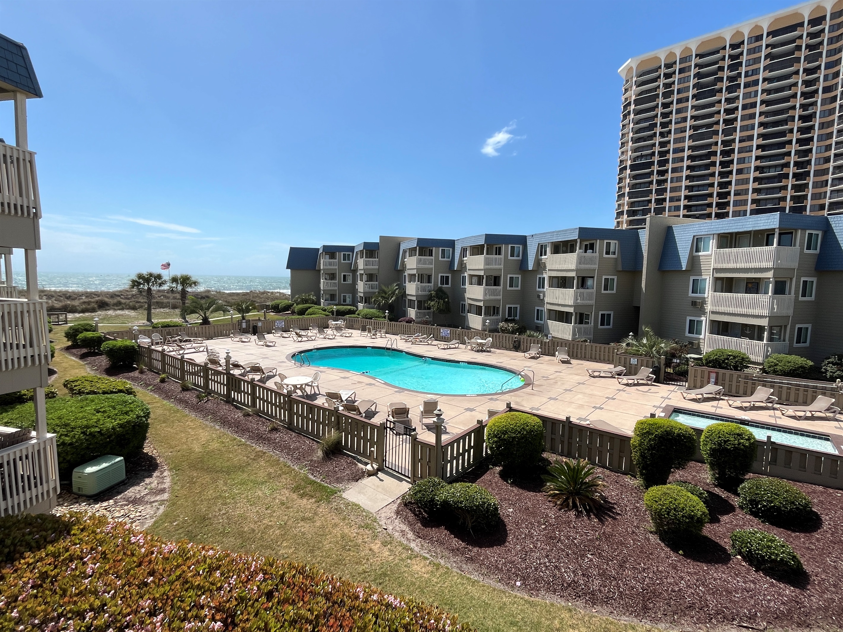 Outdoor Pool from Balcony View