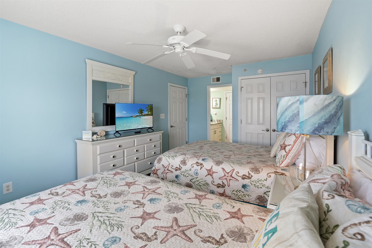 4th Bedroom with 2 queen beds