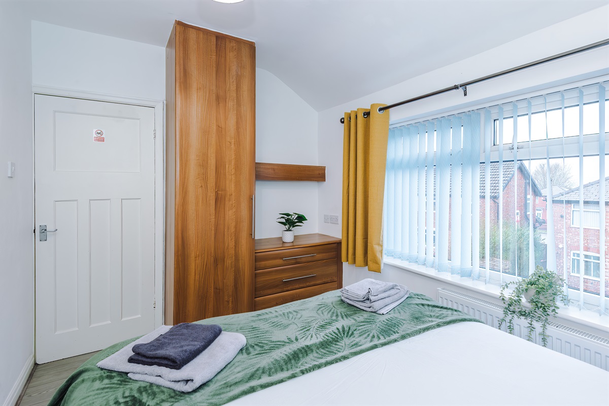 All bedrooms benefit from clothes hanging & hangers