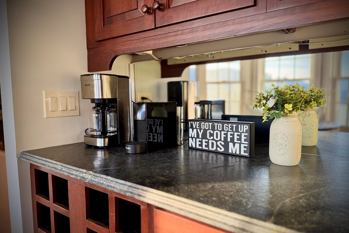 Nespresso and Drip coffee machine