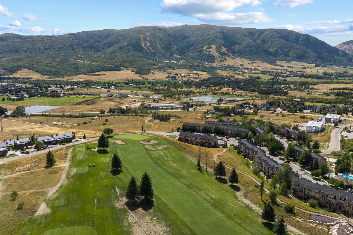Enjoy a bird’s-eye look at the peaceful valley setting surrounding Moose Hollow.